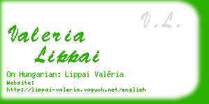 valeria lippai business card