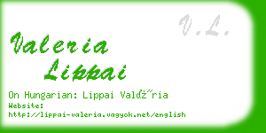 valeria lippai business card